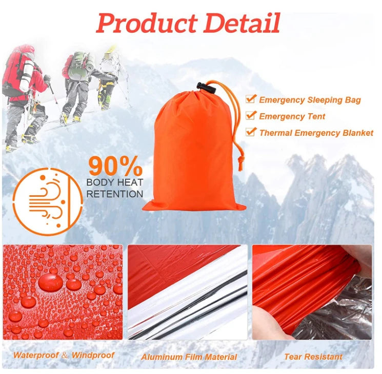 : Portable Waterproof Emergency Survival Sleeping Bag – Thermal Bivy Sack