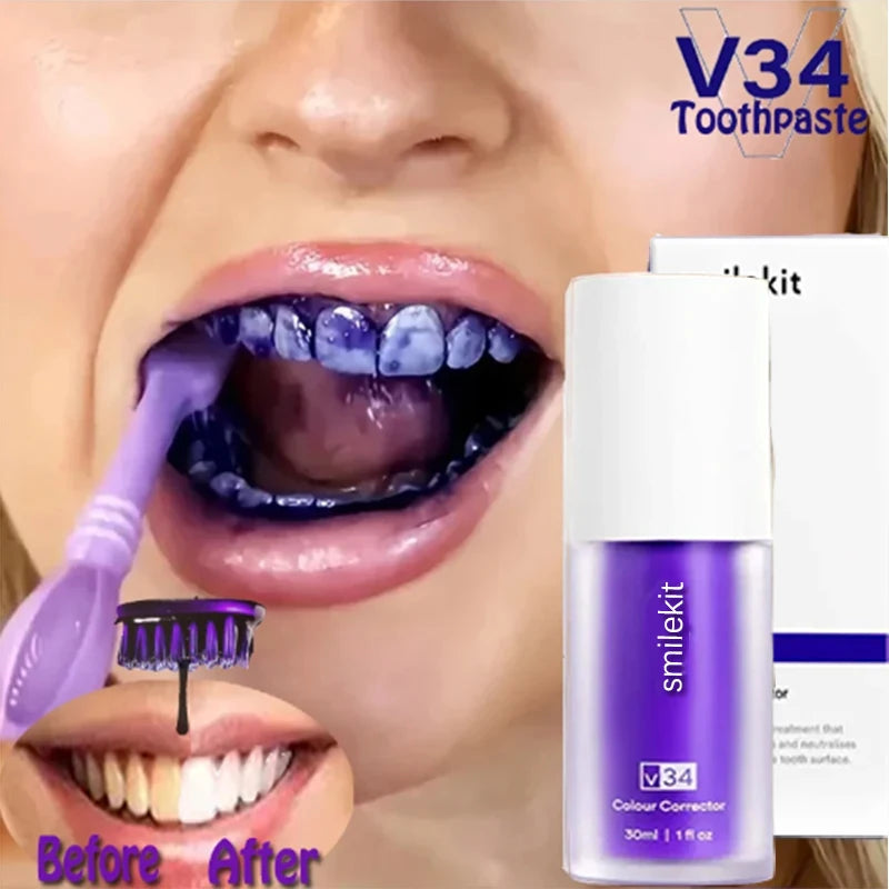 V34 SmileKit Purple Toothpaste