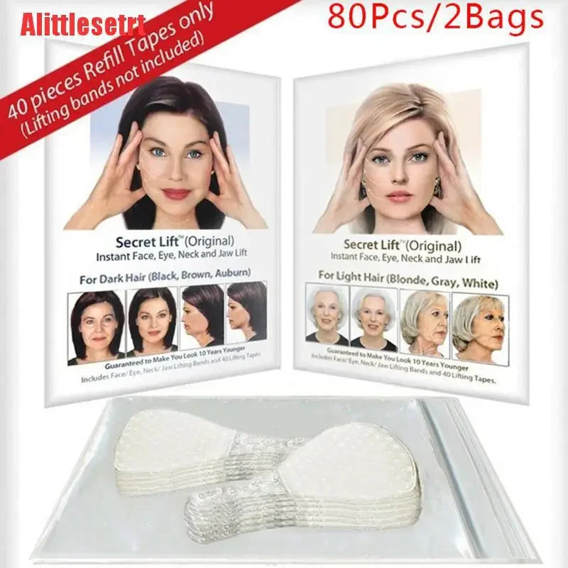 40Pcs/Set Invisible Facial Lifting Stickers