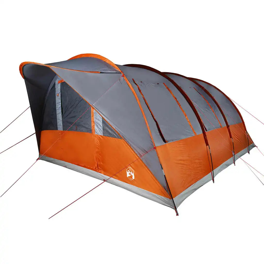 5-Person Waterproof Tunnel Camping Tent – 185T Polyester, 2 Bedrooms, 4 Windows