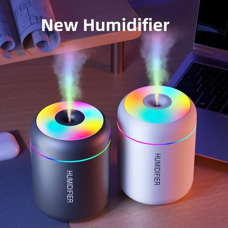 Mini MistMate™ USB Aroma Diffuser – 180ML Air Humidifier with LED Lights