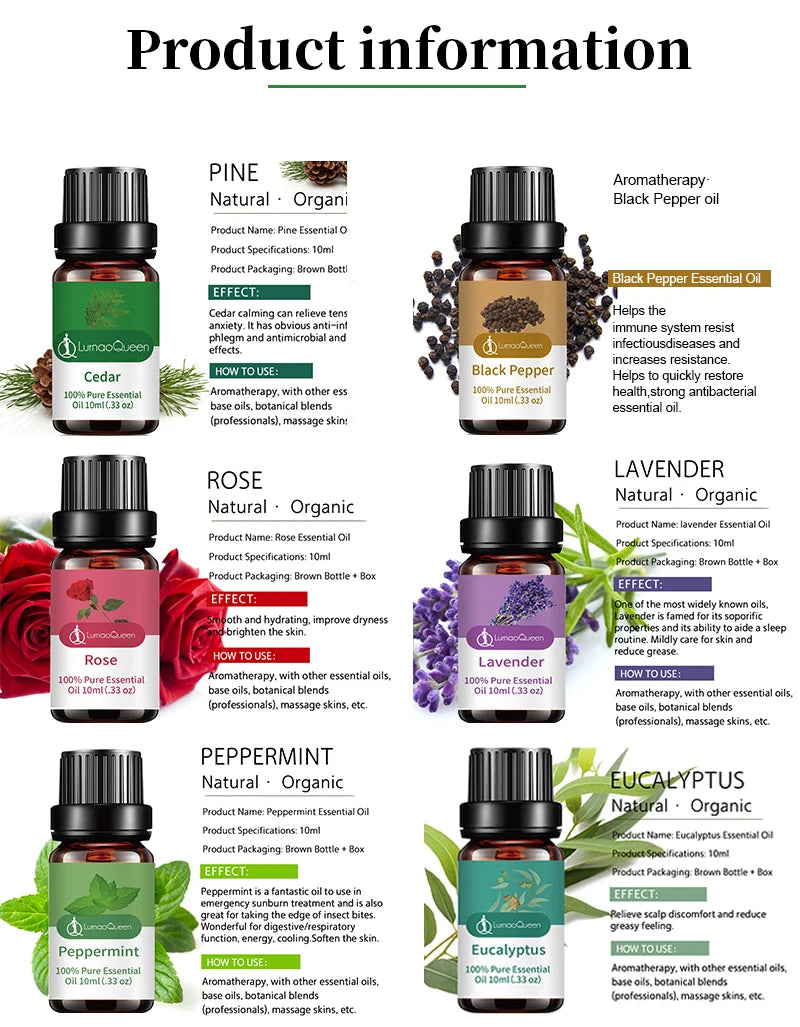 100% Pure Essential Oils Set