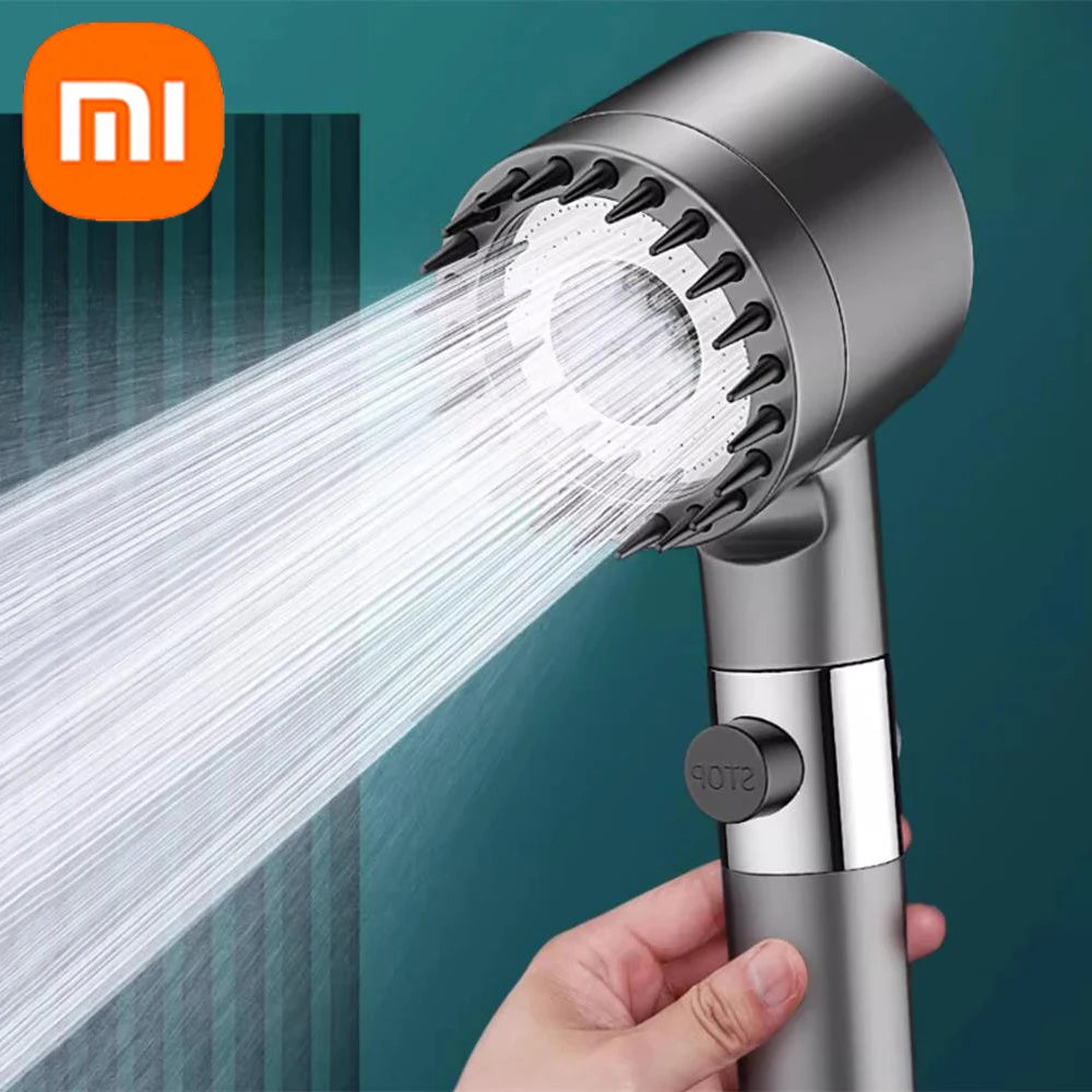 Xiaomi 4-Mode High-Pressure Shower Head – Filtered Massage Showerhead