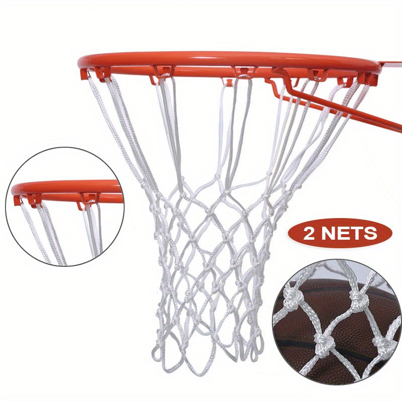 1/2PCS Basketball Hoop Net – Heavy-Duty, 12 Loops, Outdoor Replacement Net