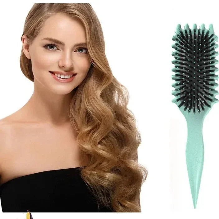 Multi-Functional Hollow Curly Hair Comb – Anti-Static & Scalp Massage