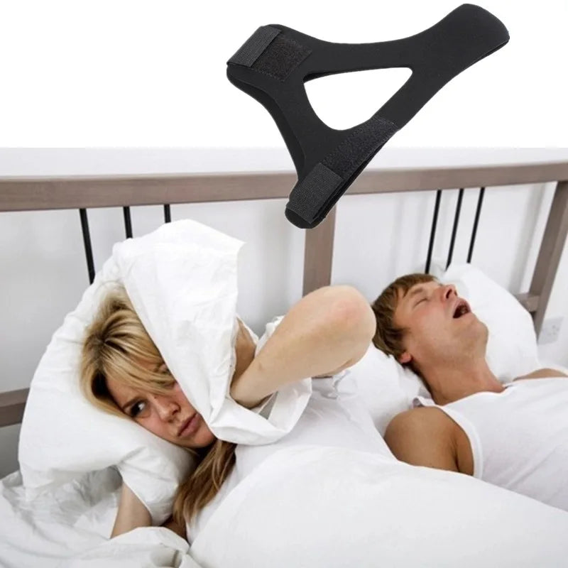 New Neoprene Anti Snore Stop Snoring Chin Strap Belt Anti Apnea Jaw Solution Sleep Support Apnea Belt Adjustable Sleep Care Tool