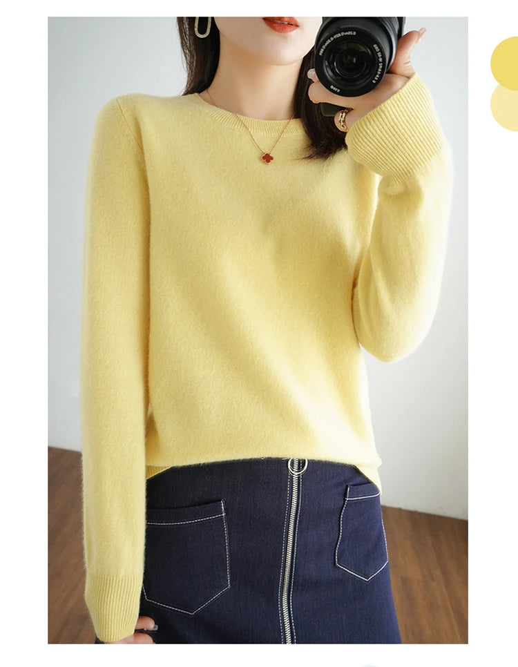 Autumn and Winter Cashmere Sweater for Women: