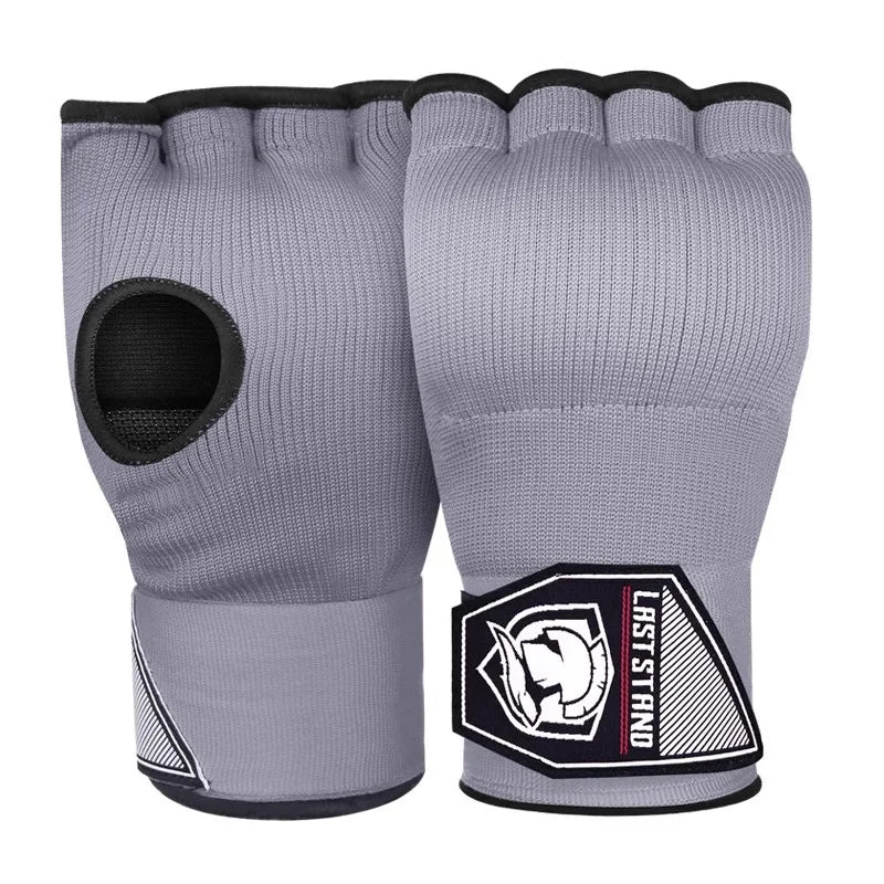 MMA Half-Finger Gel Boxing Gloves with Wrist Strap