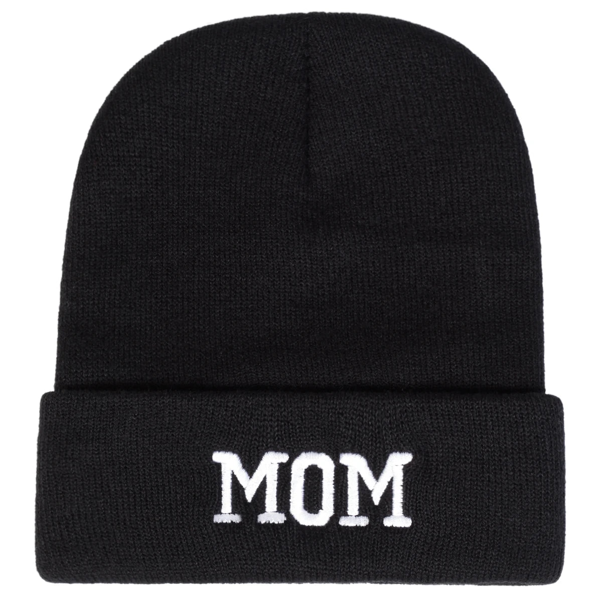 DAD MOM Letter Embroidery Beanies: