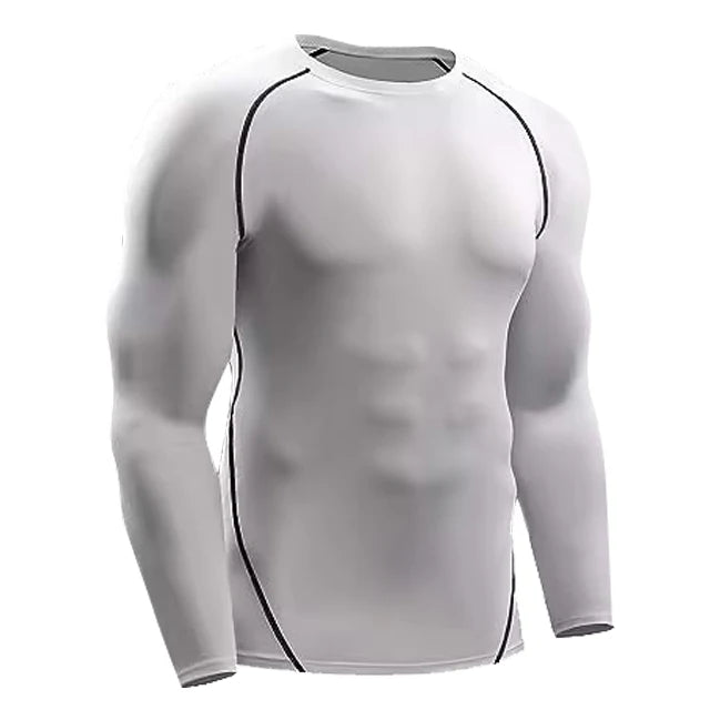 Men's Compression Long Sleeve Training T-Shirt – Athletic Workout Top