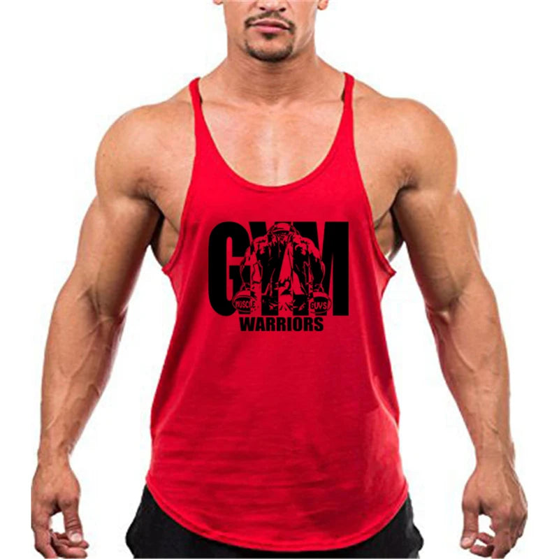 Men's Gym Y-Back Tank Top – Sleeveless Bodybuilding Vest