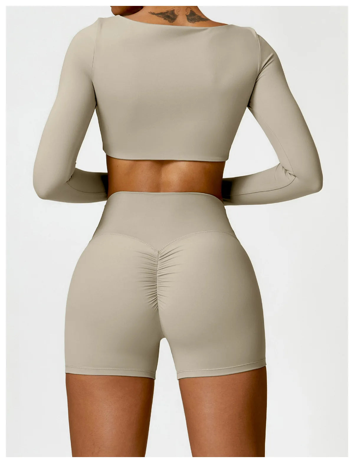 Women's 2PCS Quick-Dry Yoga Set – Long Sleeve Sports Shirt & Leggings