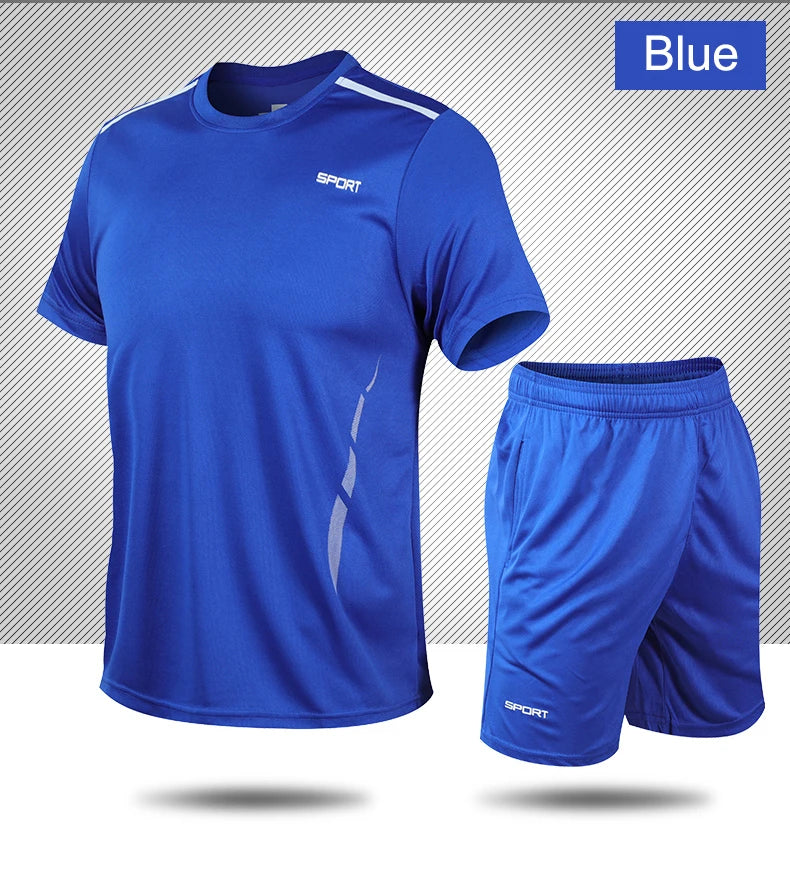CHRLCK Men's Quick-Dry Running Set – Breathable Fitness Suit