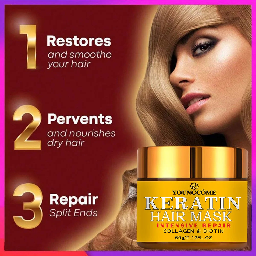 Biotin Collagen Keratin Hair Repair Mask