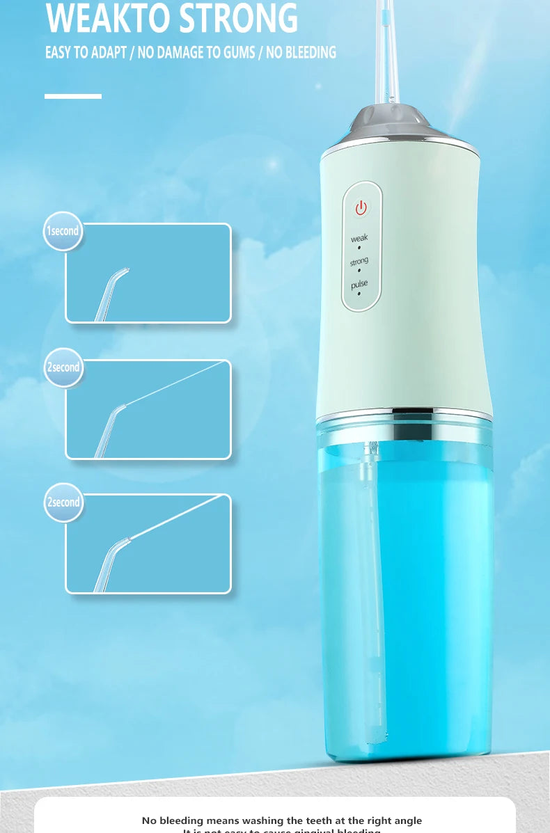 Portable Smart Electric Water Flosser – Rechargeable Oral Irrigator