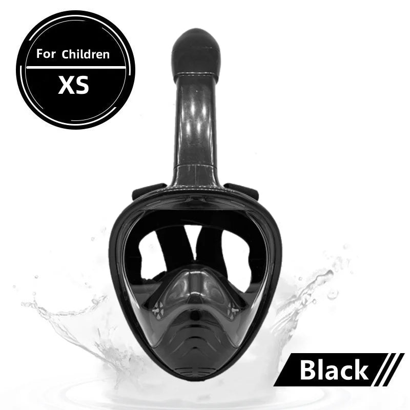 Underwater Anti-Fog Full Face Snorkeling and Diving Mask for Adults and Kids
