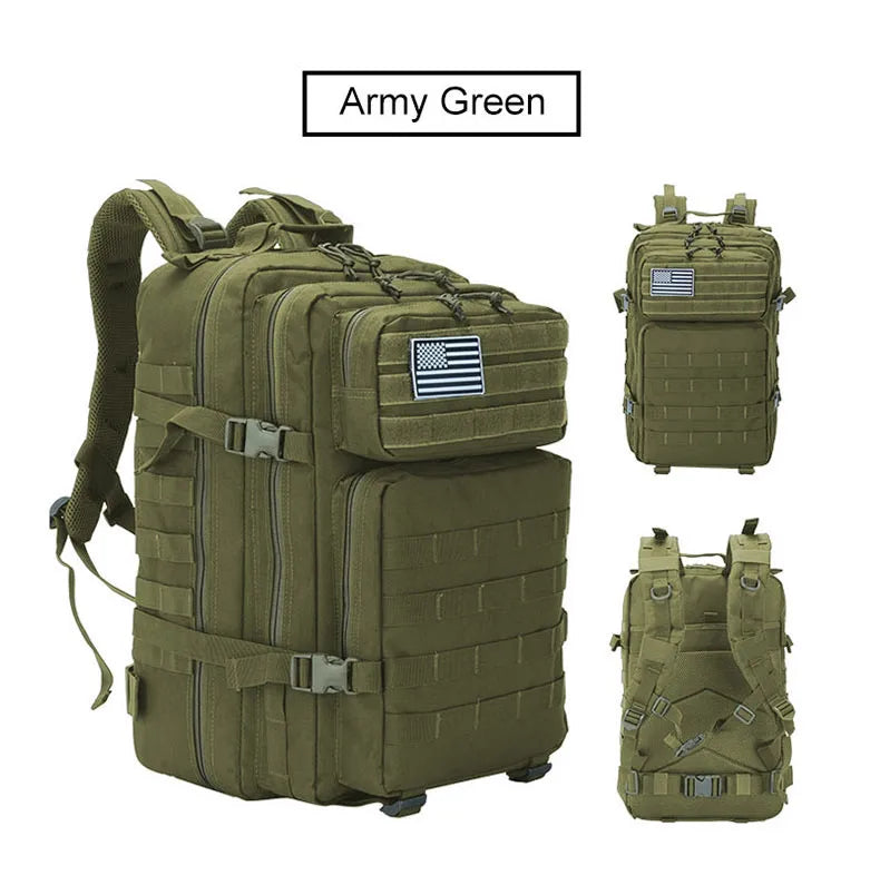 25L/35L/50L Tactical Backpack – Waterproof Multi-Functional Travel Rucksack for Men