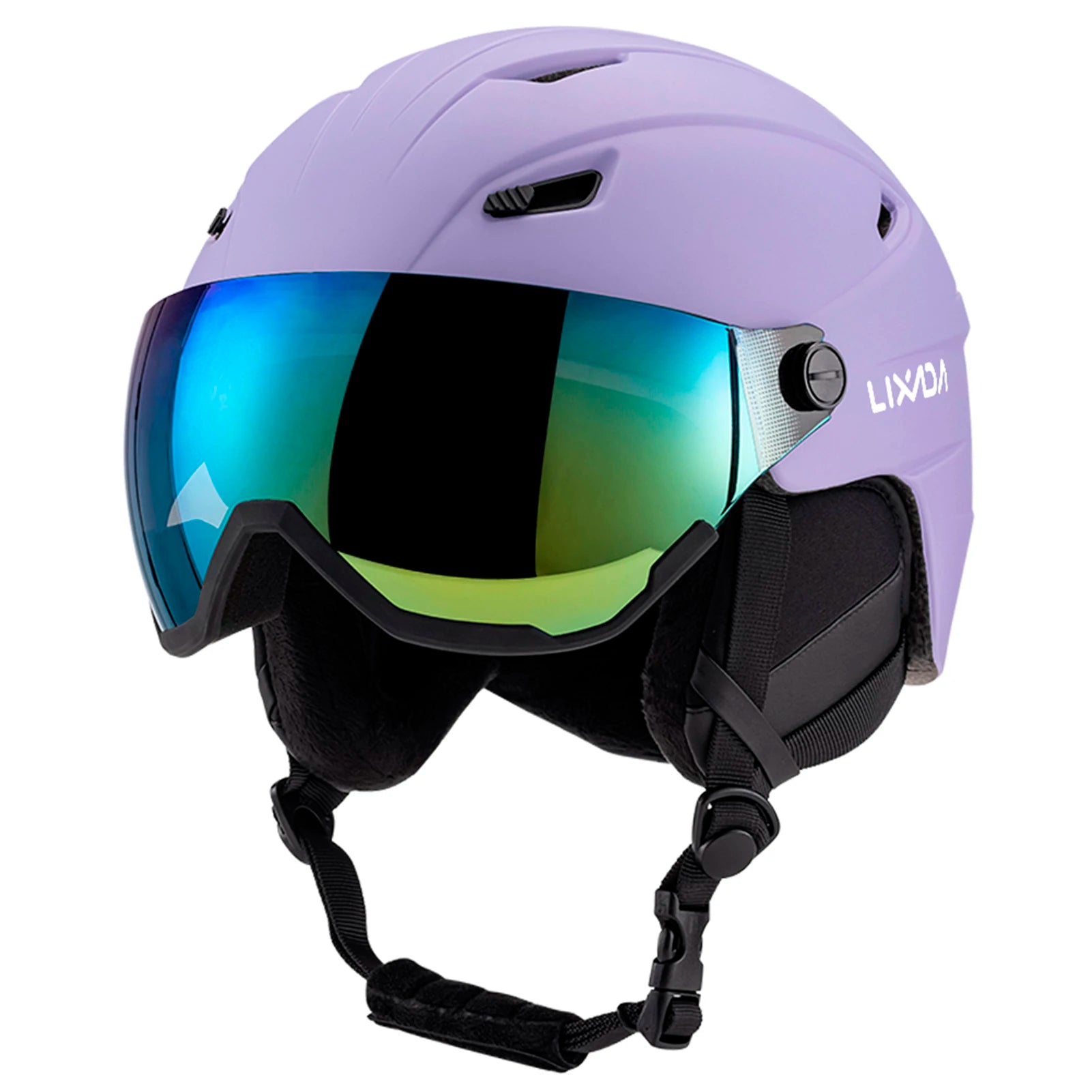 LIXADA Integrated Ski Helmet with Removable Visor Goggles – Men and Women’s Snowboard Helmet