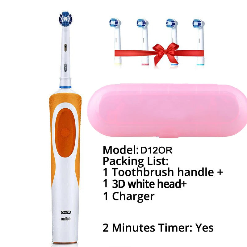 Oral B Rechargeable Electric Toothbrush Vitality Oral Hygiene Precian Clean Toothbrushes Rotating 3D White Teeth Whitening Brush