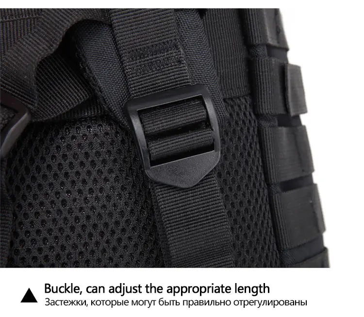 25L/35L/50L Tactical Backpack – Waterproof Multi-Functional Travel Rucksack for Men
