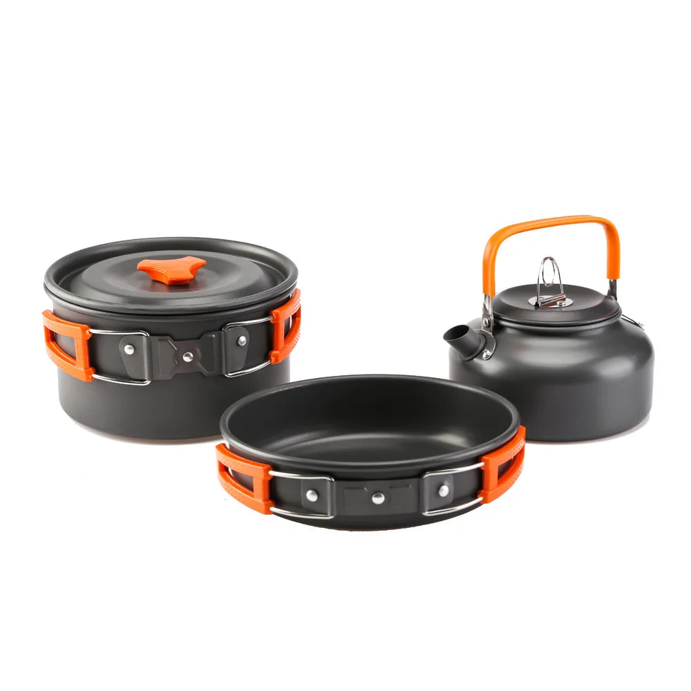 Camping Cookware Kit – Lightweight Aluminum Outdoor Cooking Set