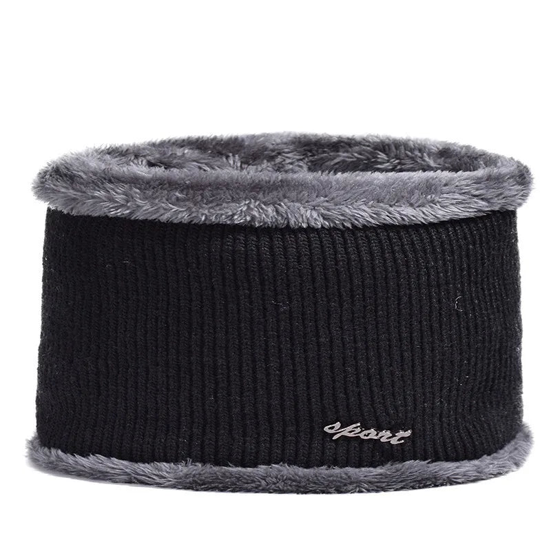 Men's Winter Knitted Hat with Ear Protection: