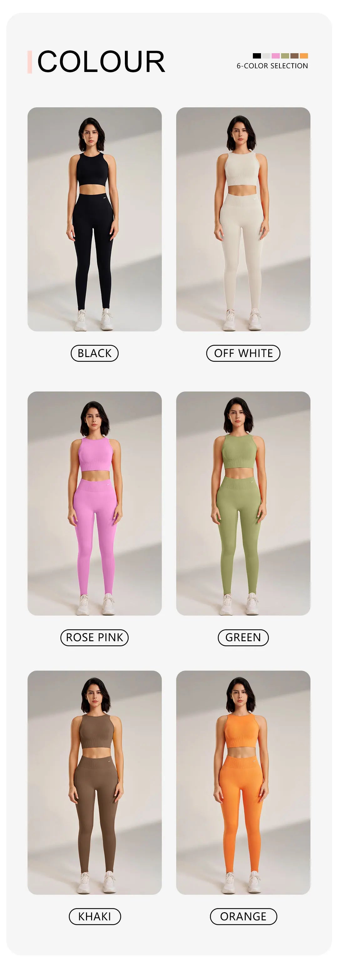Women's Seamless Yoga Set – High-Waisted Leggings & Top