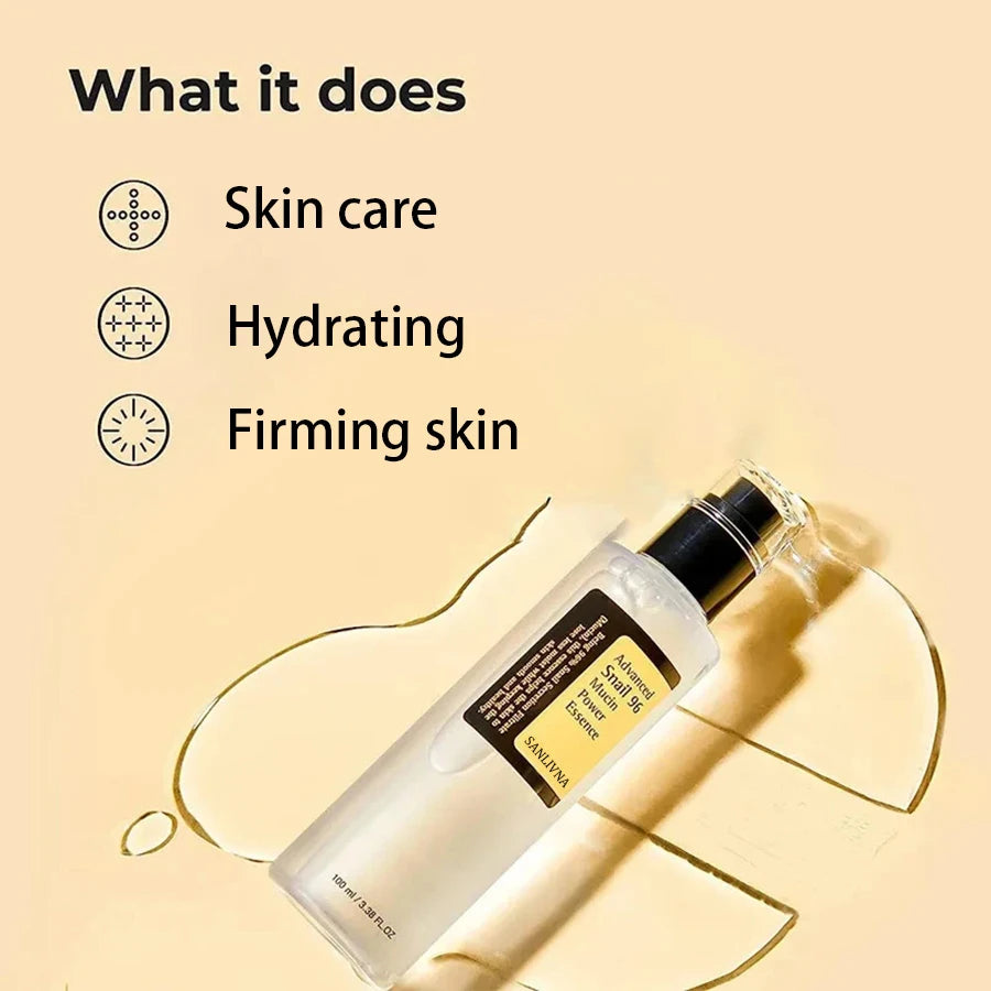 Snail Mucin 96% Korean Facial Essence – Hydrating & Anti-Aging Skin Repair