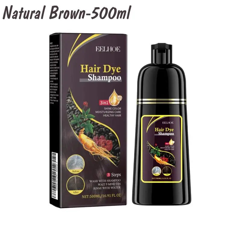 100ml Natural Herbal Hair Dye Shampoo 3 in 1 Hair C 100ml Natural Herbal Hair Dye Shampoo – 3-in-1 Grey Coverageolor Shampoo for Gary Hair Dark Brown Black And Women Men Grey Coverage 2024