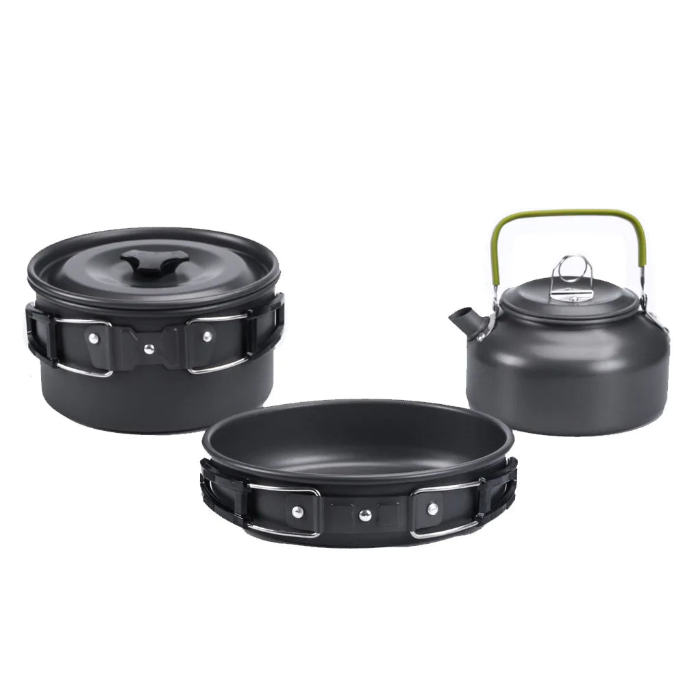 Camping Cookware Kit – Lightweight Aluminum Outdoor Cooking Set