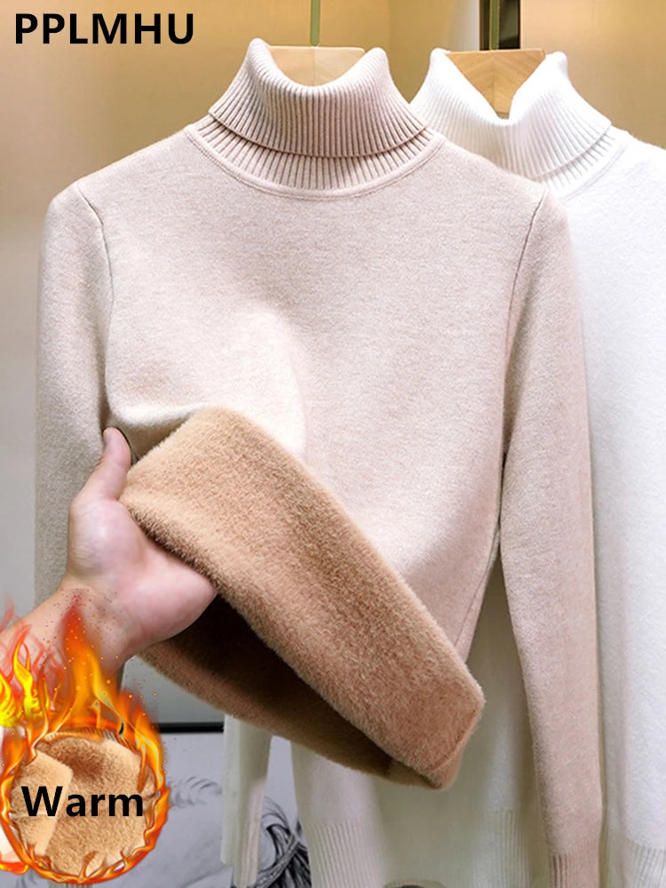 Turtleneck Winter Sweater for Women: