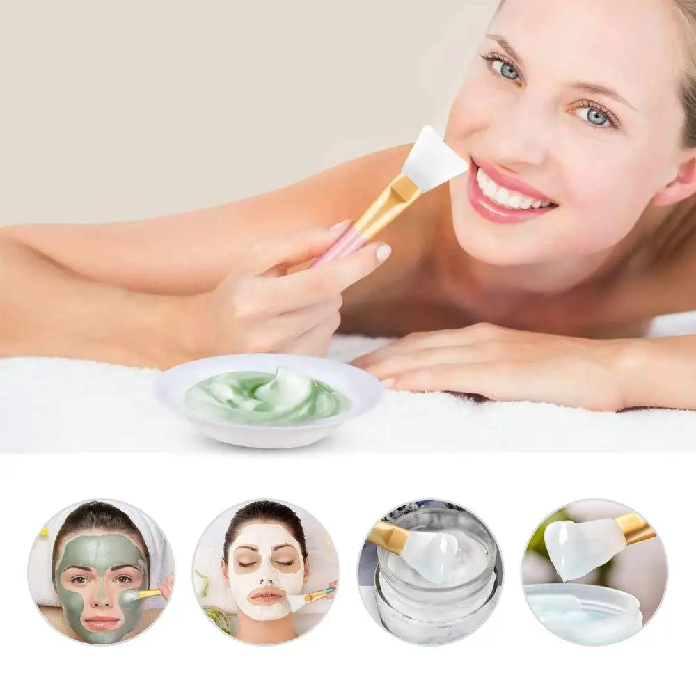 : Silicone Facial Mask Brush – Soft-Headed Face Skin Care Tool