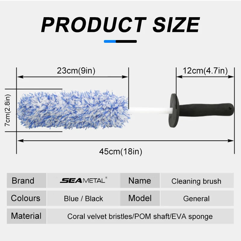 SEAMETAL Microfiber Car Wash Brush & Cleaning Gloves