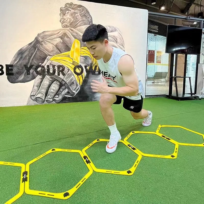 6Pcs Agility Hurdles Set – Football & Soccer Footwork Training Rings