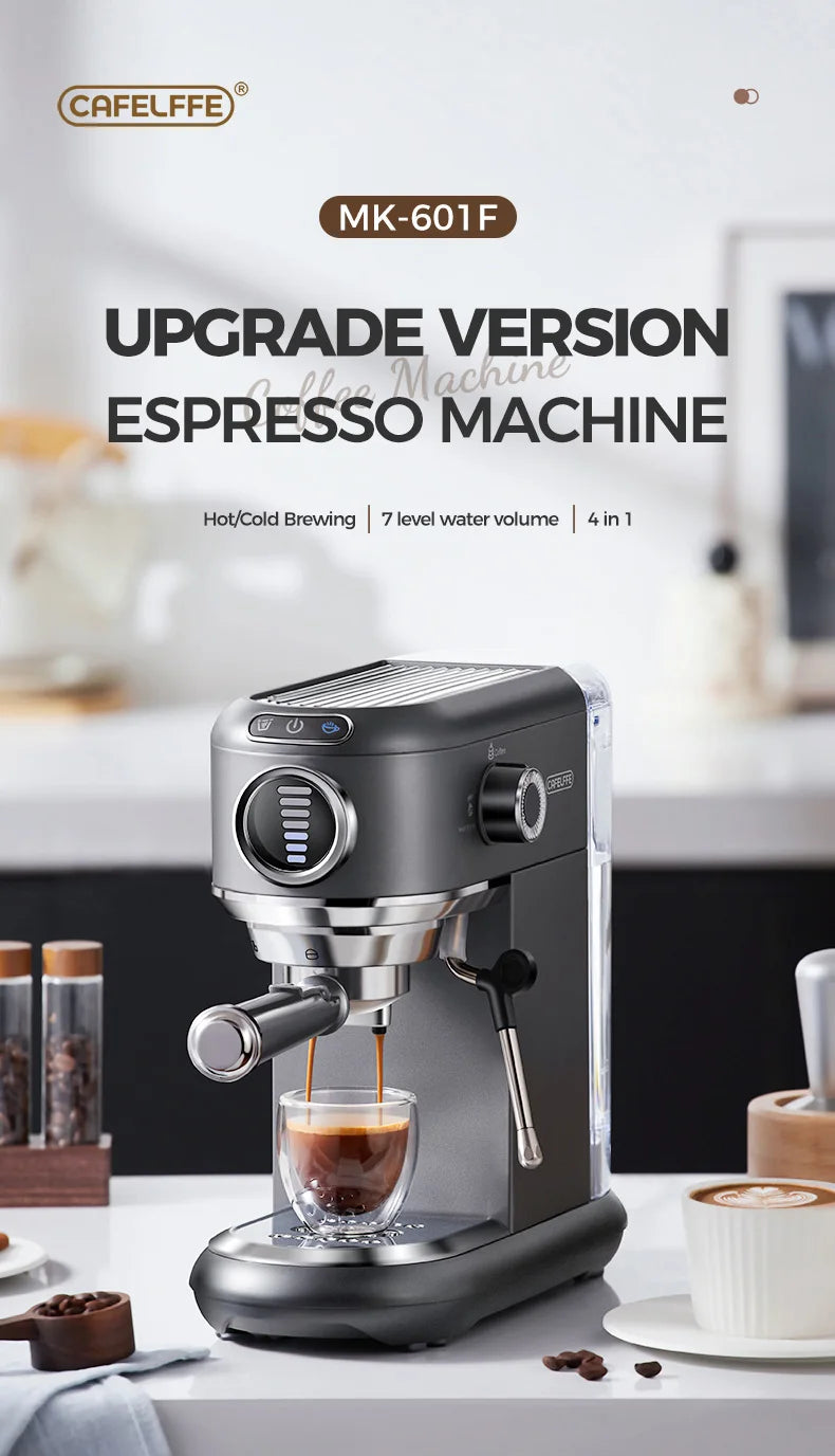 Cafelffe 4-in-1 Coffee Maker – Hot & Cold Espresso & Cappuccino Machine