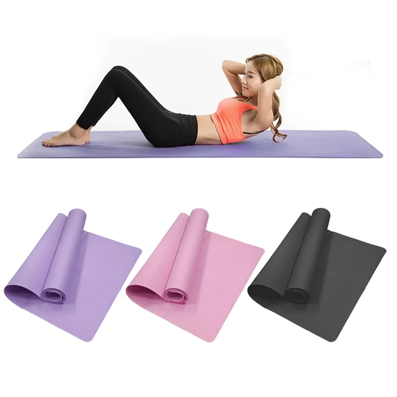4MM Thick EVA Yoga Mat – Anti-Slip & Cushioned for Fitness