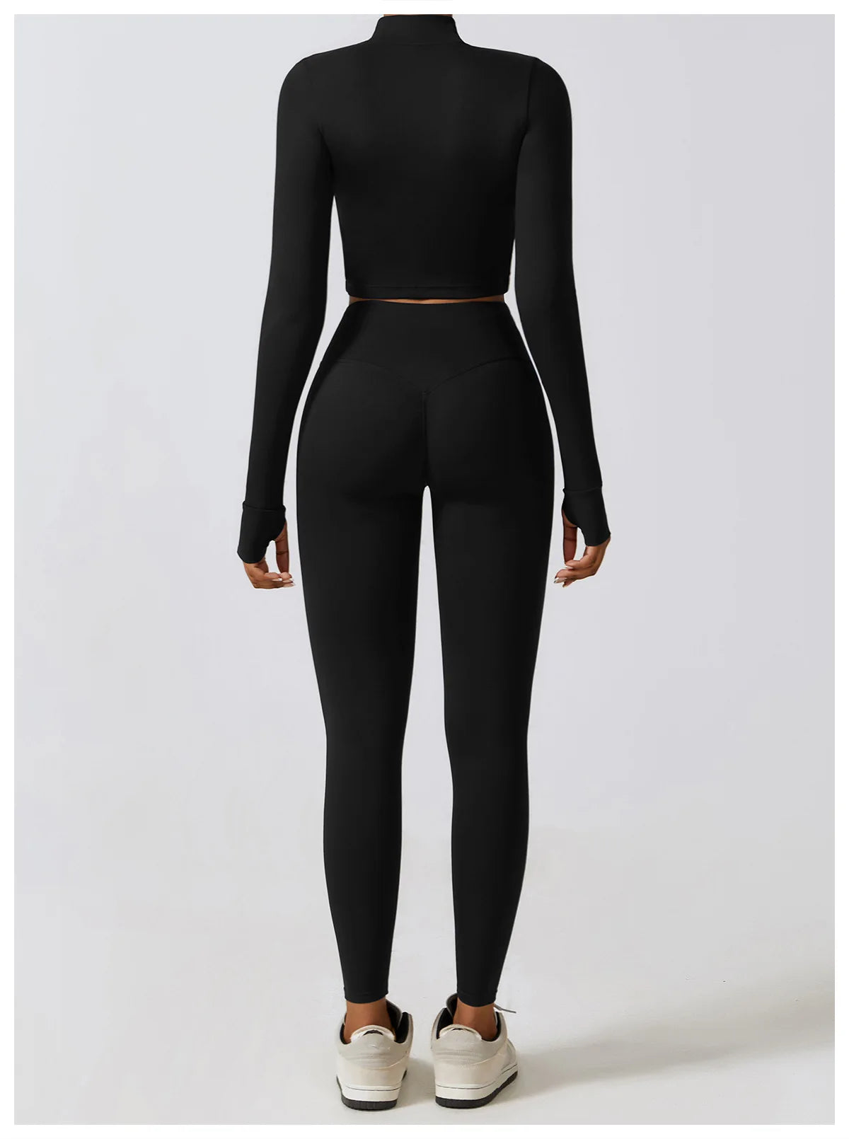 Women's Seamless Yoga Set – Leggings & Crop Top Workout Outfit