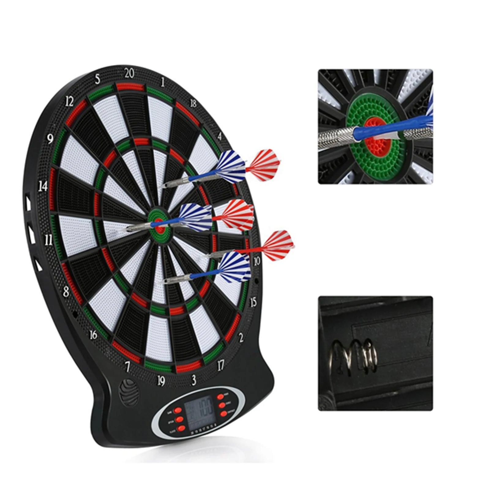 1pc Professional Electronic Hanging Dartboard LCD Scoring Indicator Dart Game With 6pcs Darts