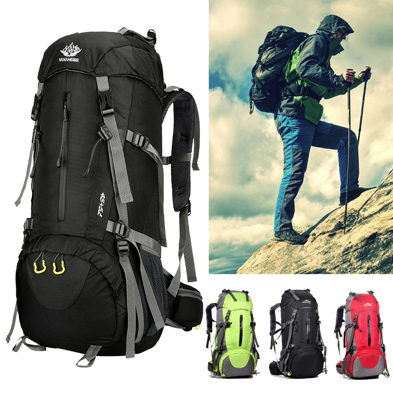 50L Waterproof Hiking & Camping Backpack – Unisex Outdoor Gear