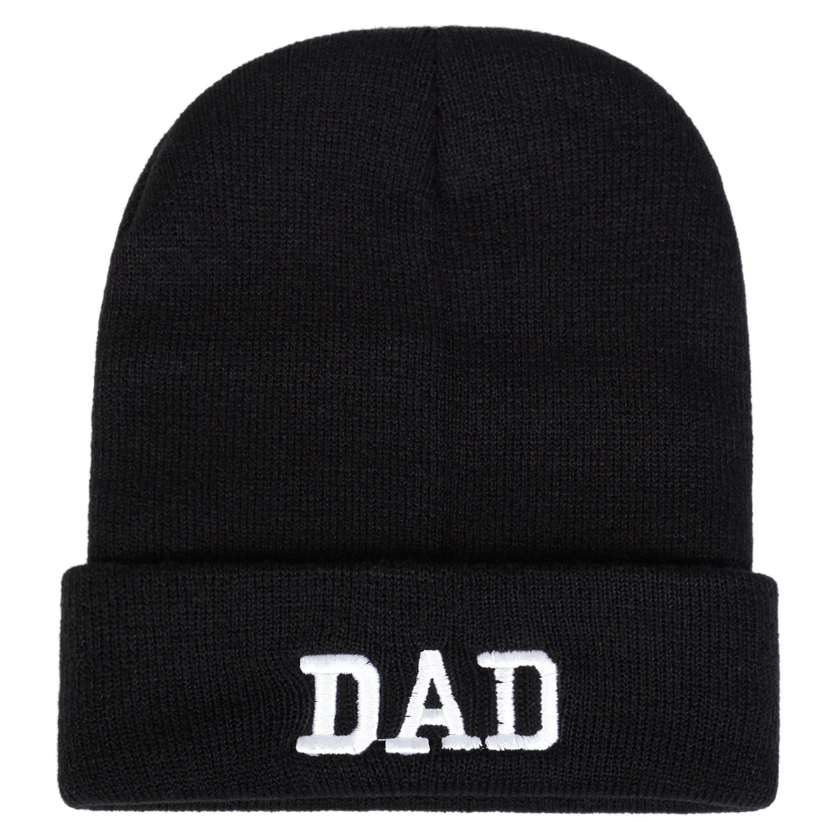 DAD MOM Letter Embroidery Beanies: