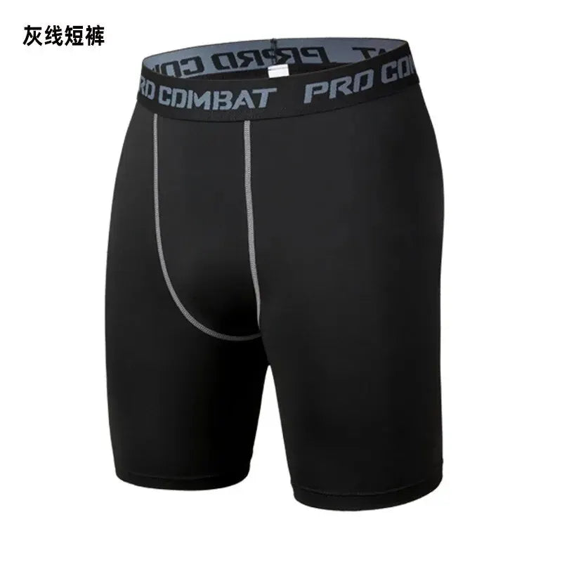 Men's Compression Sports Leggings & Quick-Dry Bottoming Shorts