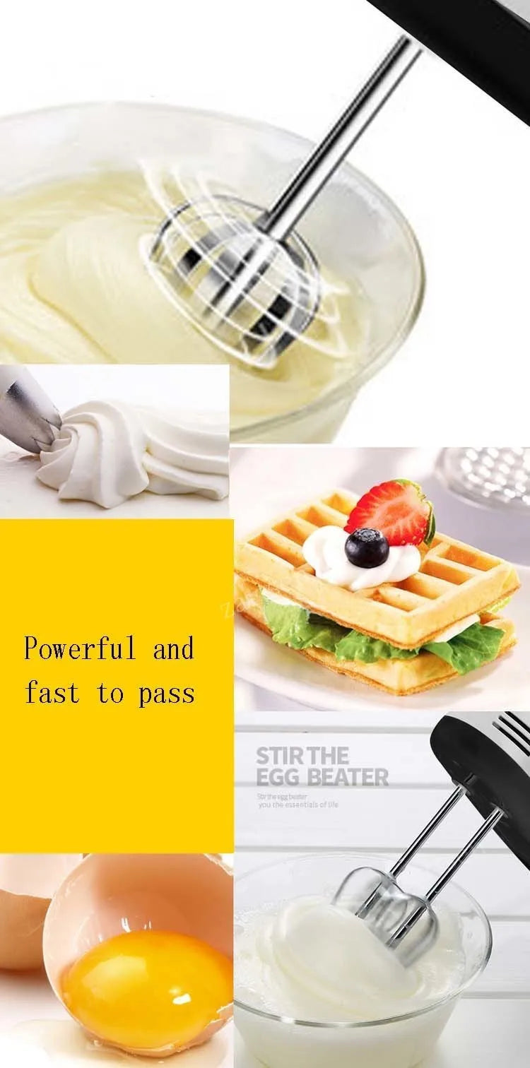 7-Speed Handheld Electric Mixer – Mini Multifunctional Egg Beater & Dough Blender