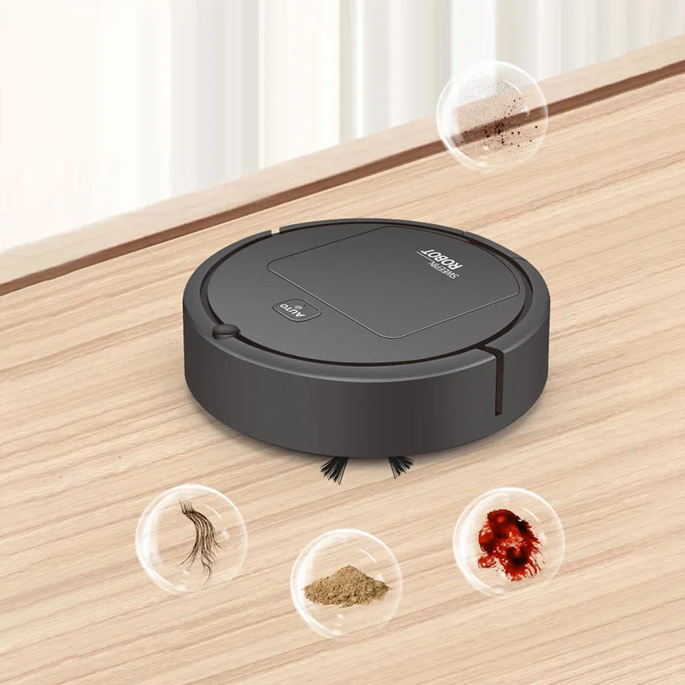 Xiaomi MIJIA Fully Automatic Smart Sweeper – 3-in-1 USB Vacuum Cleaner for Wet & Dry Cleaning