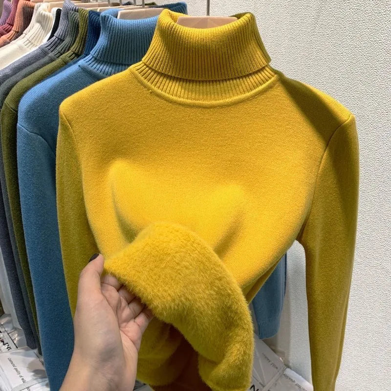 Turtleneck Winter Sweater for Women: