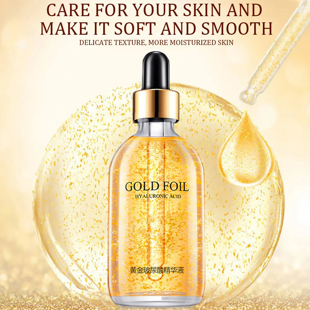 100ml 24K Gold Hyaluronic Acid Face Serum – Anti-Aging & Whitening Essence