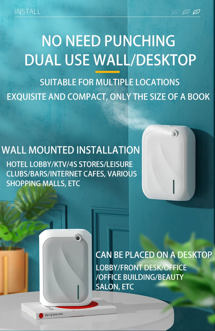 140ML Wall-Mounted Aroma Diffuser with Bluetooth Control