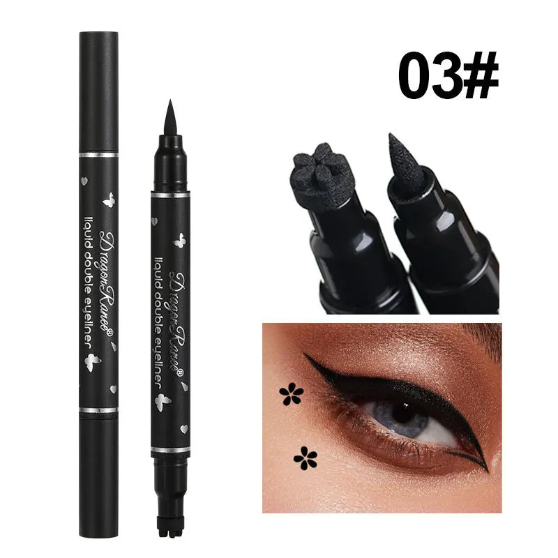 2-in-1 Butterfly & Star Stamp Eyeliner Pen – Waterproof & Long-Lasting