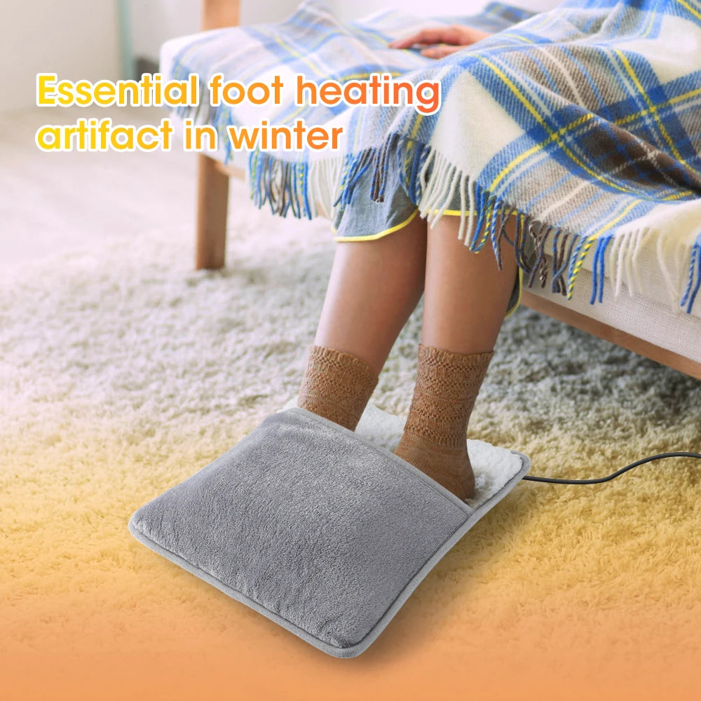 Winter USB Electric Foot Warmer – Soft Plush Heating Pad