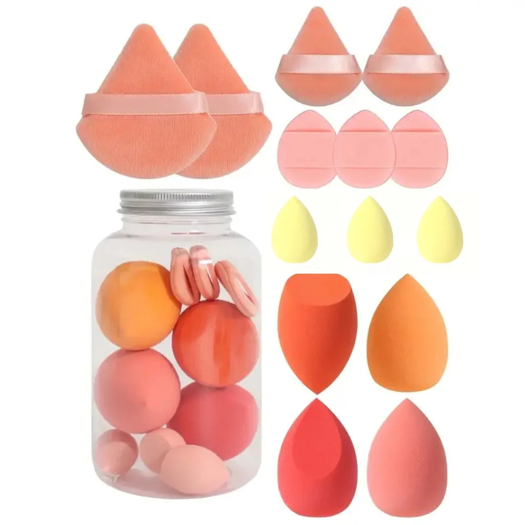 Flawless Makeup Made Easy with 12/14Pcs Makeup Sponge Set!