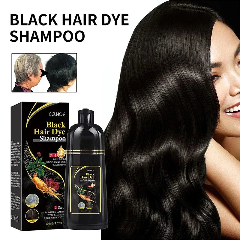 100ml Natural Herbal Hair Dye Shampoo 3 in 1 Hair C 100ml Natural Herbal Hair Dye Shampoo – 3-in-1 Grey Coverageolor Shampoo for Gary Hair Dark Brown Black And Women Men Grey Coverage 2024